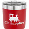Trains 30 oz Stainless Steel Ringneck Tumbler - Red - CLOSE UP