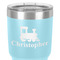 Trains 30 oz Stainless Steel Ringneck Tumbler - Teal - Close Up