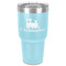 Trains 30 oz Stainless Steel Ringneck Tumbler - Teal - Front