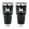 Trains 30 oz Stainless Steel Ringneck Tumblers - Black - Double Sided - APPROVAL