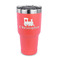 Trains 30 oz Stainless Steel Ringneck Tumblers - Coral - FRONT