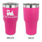 Trains 30 oz Stainless Steel Ringneck Tumblers - Pink - Single Sided - APPROVAL