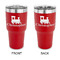 Trains 30 oz Stainless Steel Tumbler - Red - Double Sided (Personalized)