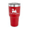 Trains 30 oz Stainless Steel Ringneck Tumblers - Red - FRONT