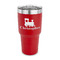 Trains 30 oz Stainless Steel Tumbler - Red - Single Sided (Personalized)