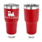 Trains 30 oz Stainless Steel Ringneck Tumblers - Red - Single Sided - APPROVAL