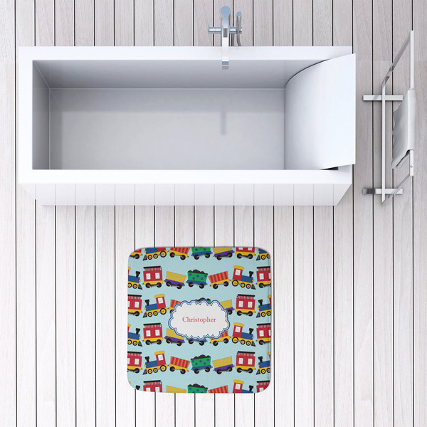 Trains 48x48 Foam Memory Mat - LIFESTYLE