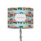 Trains 8" Drum Lampshade - ON STAND (Fabric)