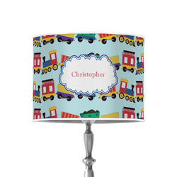 Trains 8" Drum Lamp Shade - Poly-film (Personalized)