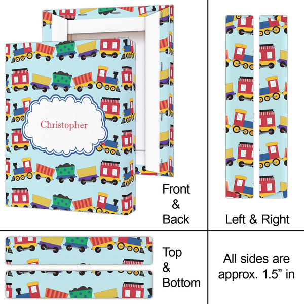 Trains 8x10 - Canvas Print - Approval