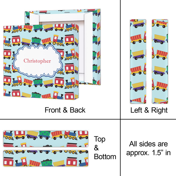 Trains 8x8 - Canvas Print - Approval