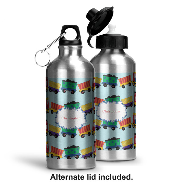 Trains Aluminum Water Bottle - Alternate lid options