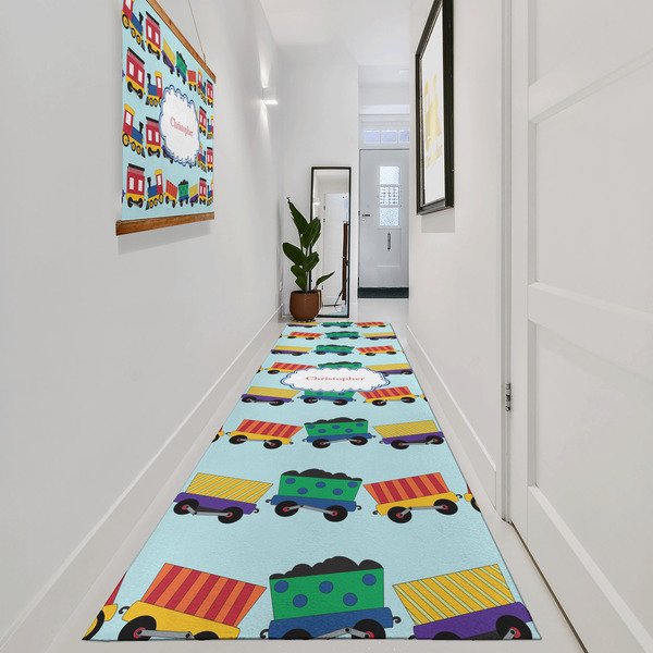 Trains Area Rug Sizes - In Context (vertical)