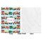 Trains Baby Blanket (Single Side - Printed Front, White Back)