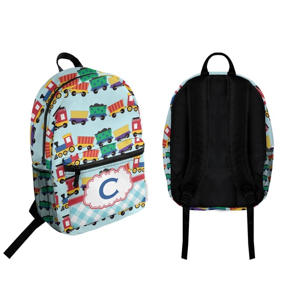 Trains Backpack front and back - Apvl