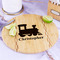 Trains Bamboo Cutting Board - In Context