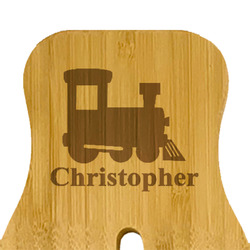 Trains Bamboo Salad Mixing Hand (Personalized)