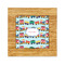 Trains Bamboo Trivet with 6" Tile - FRONT