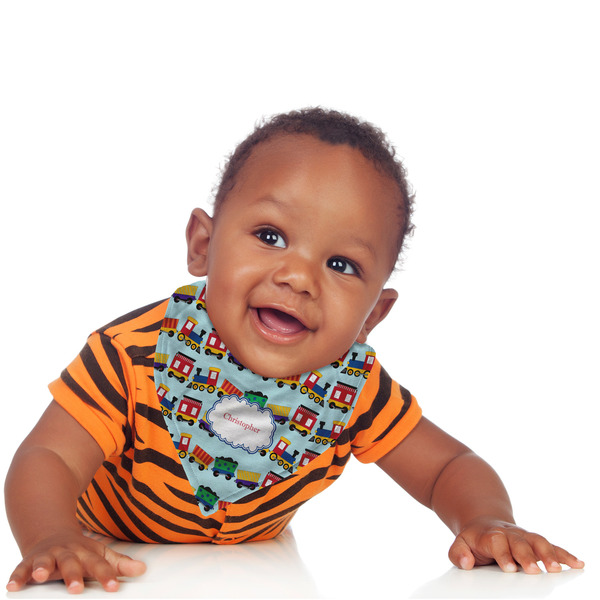 Trains Bandana Bib - (Lifestyle 1 boy)