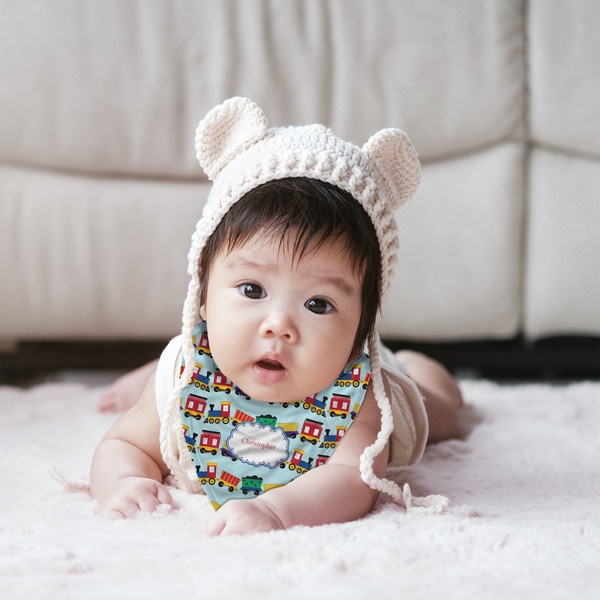 Trains Bandana Bib - (Lifestyle 2 girl)