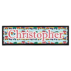 Trains Bar Mat - Large (Personalized)