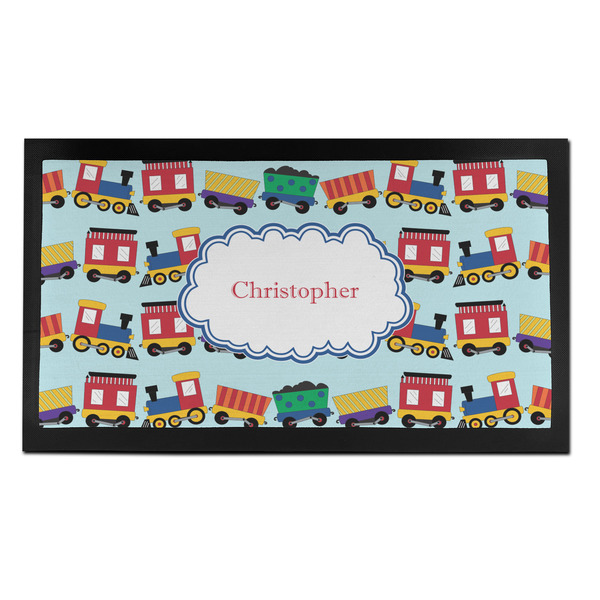 Custom Trains Bar Mat - Small (Personalized)