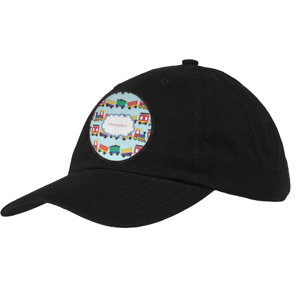 Custom Trains Baseball Cap - Black (Personalized)