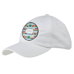 Trains Baseball Cap - White (Personalized)
