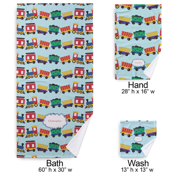 Trains Bath Towel Sets - 3-piece - Approval