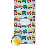 Trains Beach Towel (Personalized)