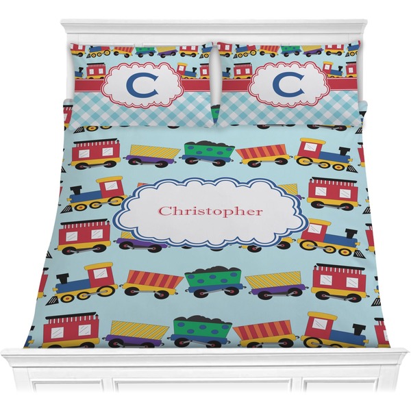Custom Trains Comforters (Personalized)