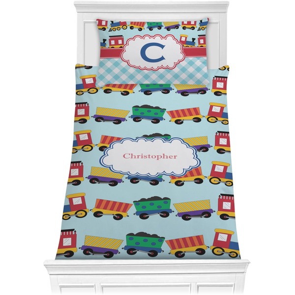 Custom Trains Comforter Set - Twin XL (Personalized)