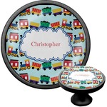 Trains Cabinet Knob (Black) (Personalized)