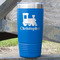 Trains 20 oz Stainless Steel Tumbler - Royal Blue - Double Sided (Personalized)