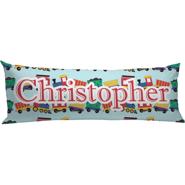 Custom Trains Body Pillow Case (Personalized)