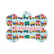 Trains Bone Shaped Dog ID Tag - Small (Personalized)