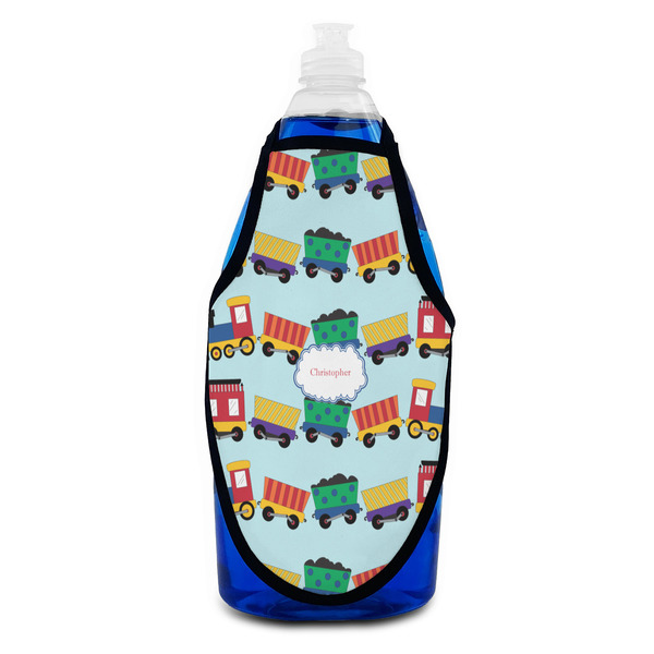 Trains Bottle Apron - Soap - FRONT