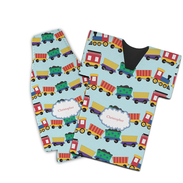 Custom Trains Bottle Cooler (Personalized)