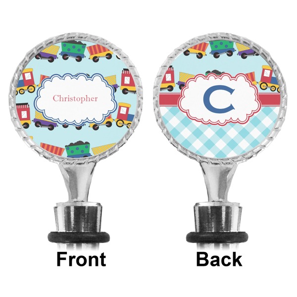 Trains Bottle Stopper - Front and Back