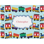 Trains Woven Fabric Placemat - Twill w/ Name or Text