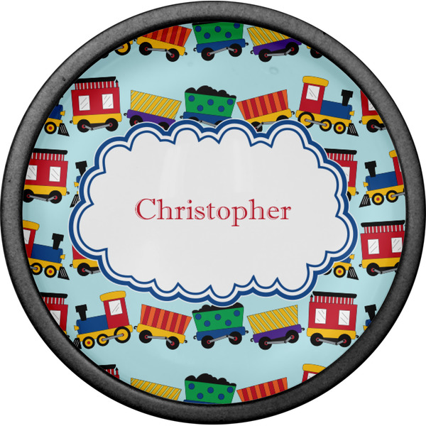 Trains Cabinet Knob - Black - Front