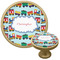 Trains Cabinet Knob - Gold (Personalized)
