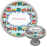 Trains Cabinet Knob (Silver) (Personalized)