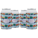 Trains Can Cooler (12 oz) - Set of 4 w/ Name or Text