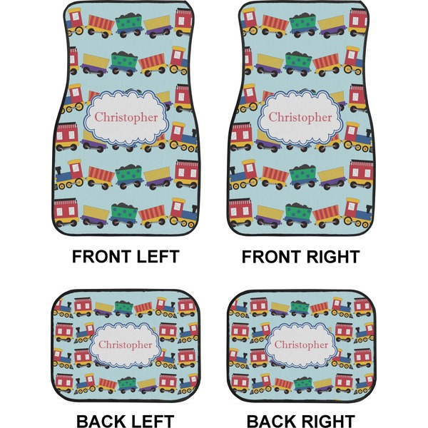 Trains Car Floor Mats Set (2F + 2B)