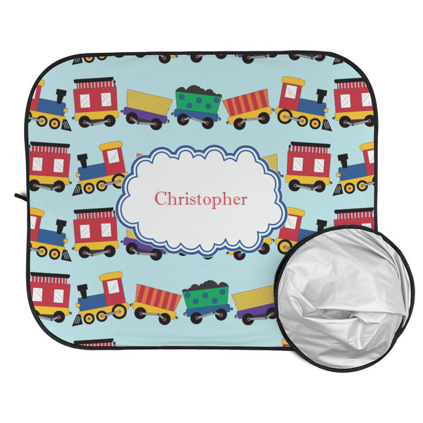 Trains Car Sun Shades - FOLDED & UNFOLDED