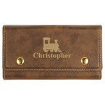 Trains Cards & Dice Set - Rustic Brown (Personalized)