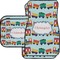 Trains Car Floor Mats Set - 2 Front & 2 Back (Personalized)