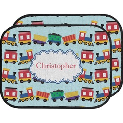 Trains Car Floor Mats (Back Seat) (Personalized)