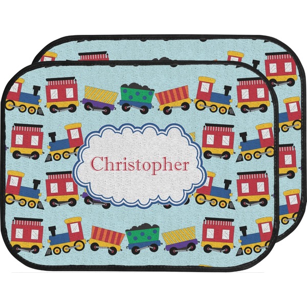 Trains Custom Car Floor Mats (Back Seat)